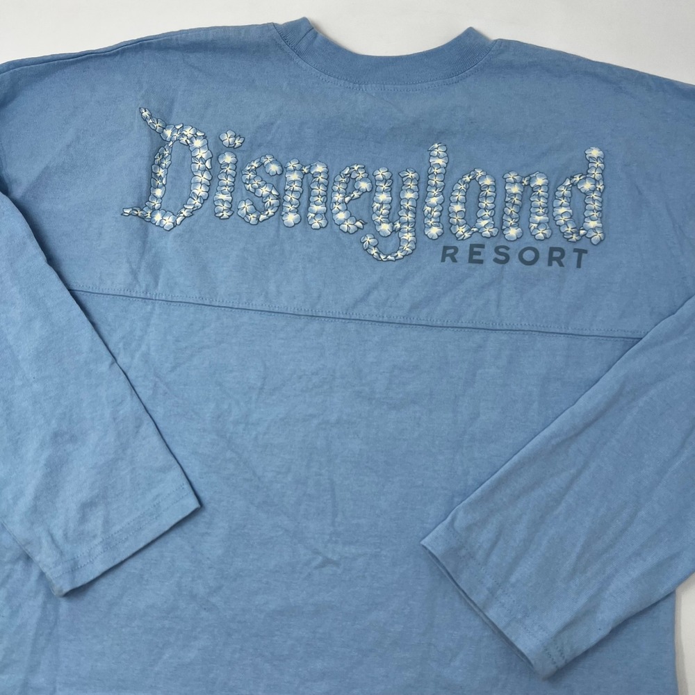 Disneyland Resort Blue Hydrangea Floral Spirit Jersey‎ Kids Youth Size XL 14
